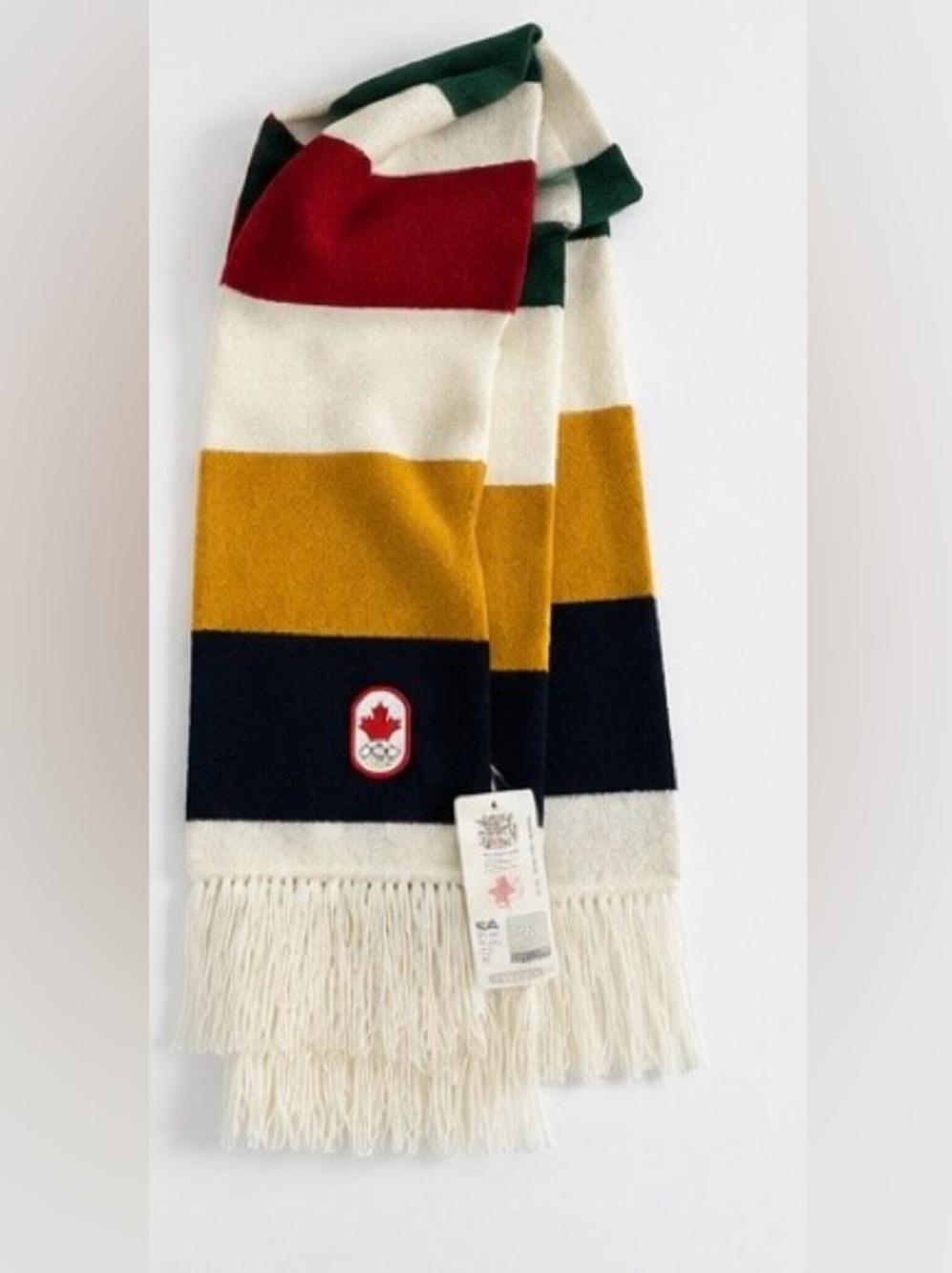 🇨🇦 NWT Hudson’s Bay Team Canada Vancouver 2010 Olympic Scarf Official HBC